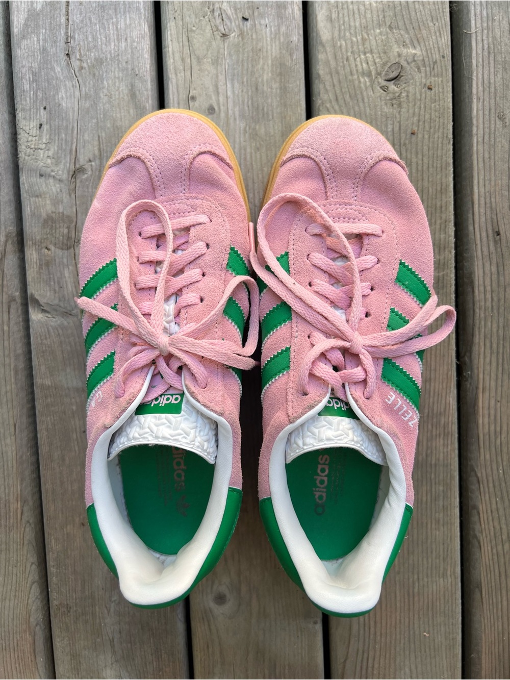 Pink Adidas Platform Sambas